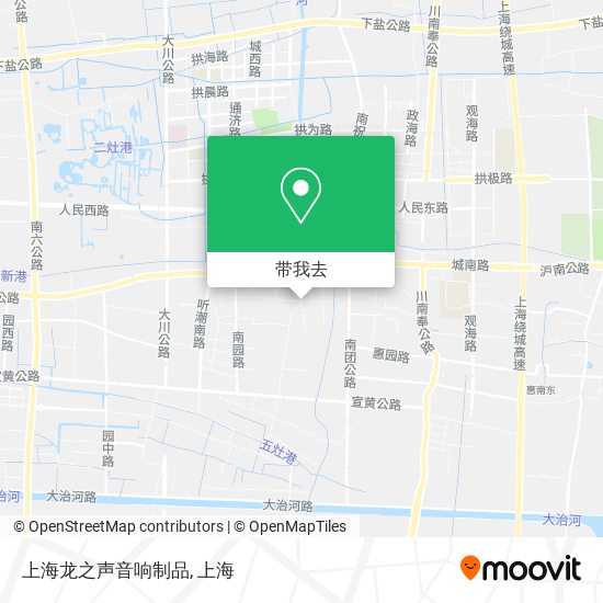 上海龙之声音响制品地图