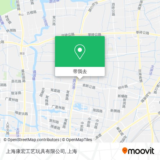 上海康宏工艺玩具有限公司地图