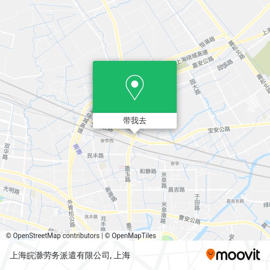 上海皖滁劳务派遣有限公司地图