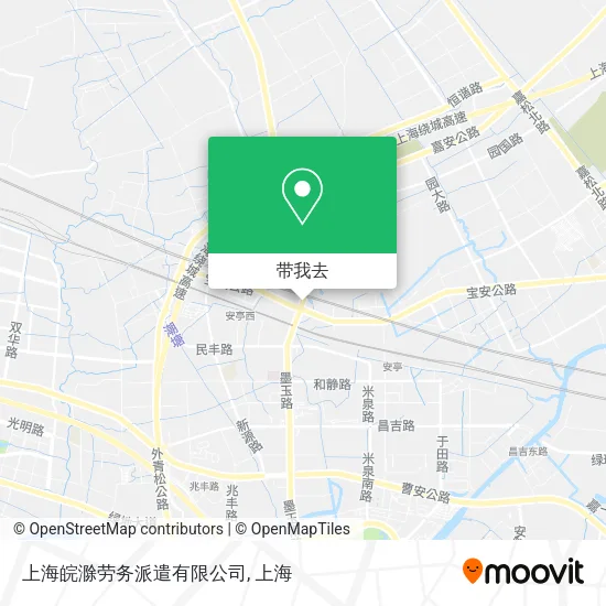上海皖滁劳务派遣有限公司地图