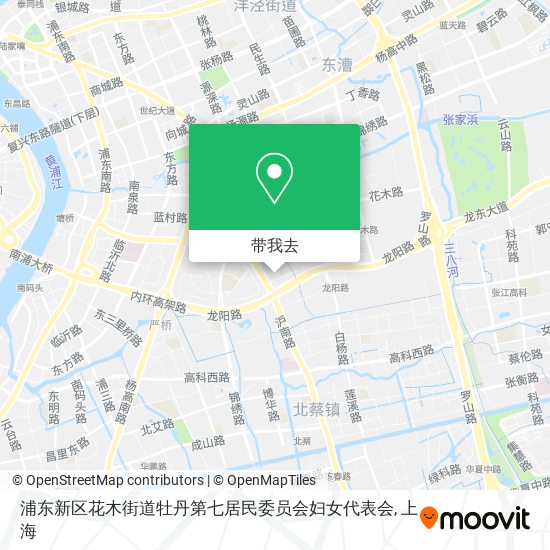 浦东新区花木街道牡丹第七居民委员会妇女代表会地图