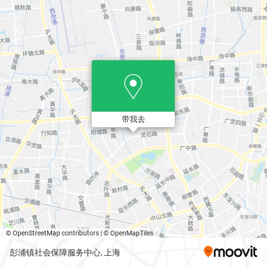彭浦镇社会保障服务中心地图