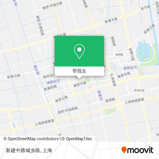 新建中路城乡路地图