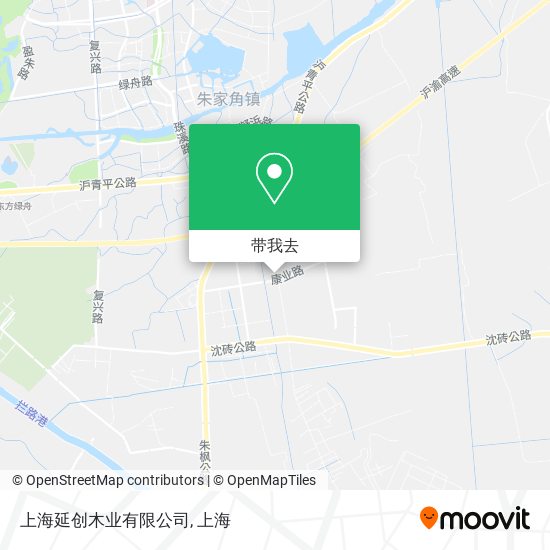 上海延创木业有限公司地图