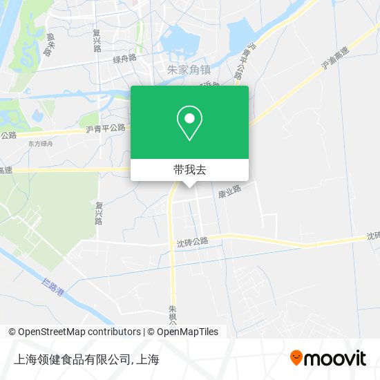上海领健食品有限公司地图
