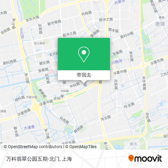 万科翡翠公园五期-北门地图