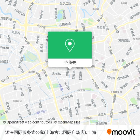 源涞国际服务式公寓(上海古北国际广场店)地图