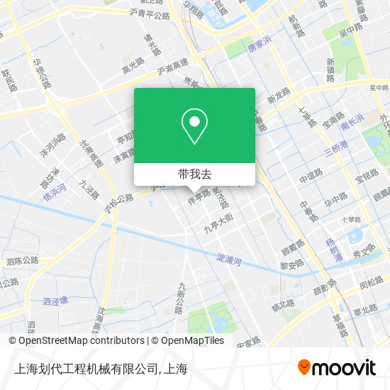 上海划代工程机械有限公司地图