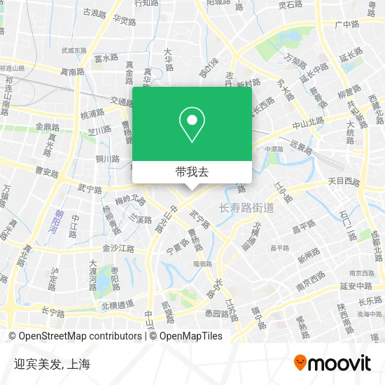 迎宾美发地图