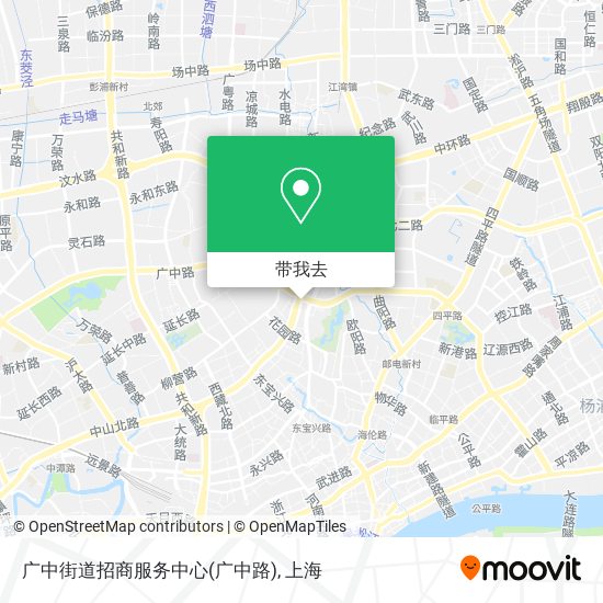 广中街道招商服务中心(广中路)地图