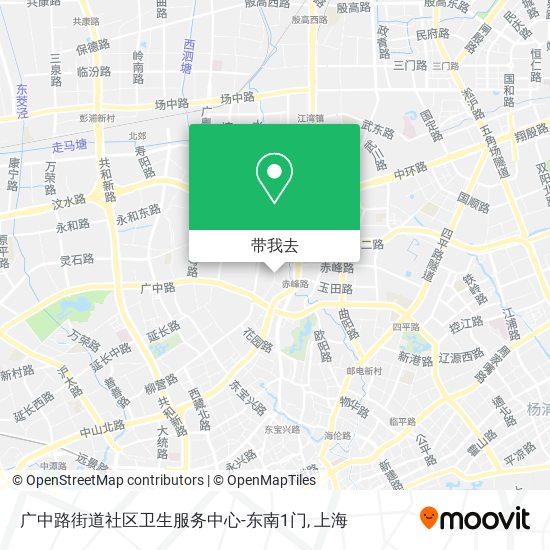 广中路街道社区卫生服务中心-东南1门地图