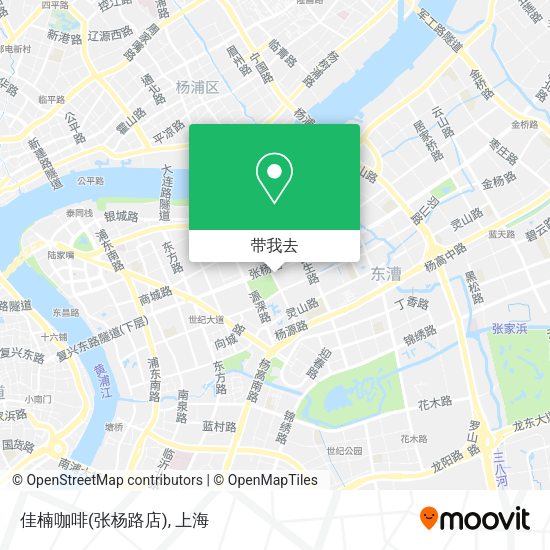 佳楠咖啡(张杨路店)地图