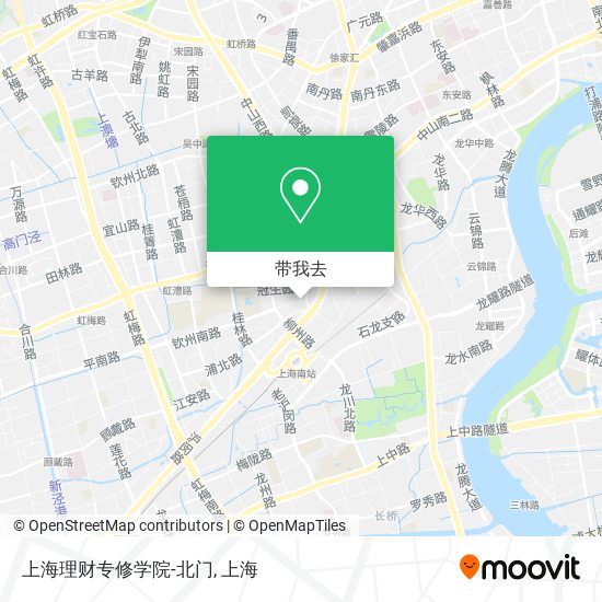 上海理财专修学院-北门地图