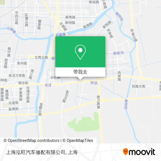 上海泓旺汽车修配有限公司地图