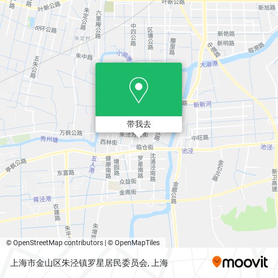 上海市金山区朱泾镇罗星居民委员会地图