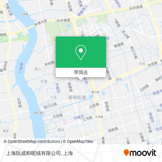 上海阮成和呢绒有限公司地图
