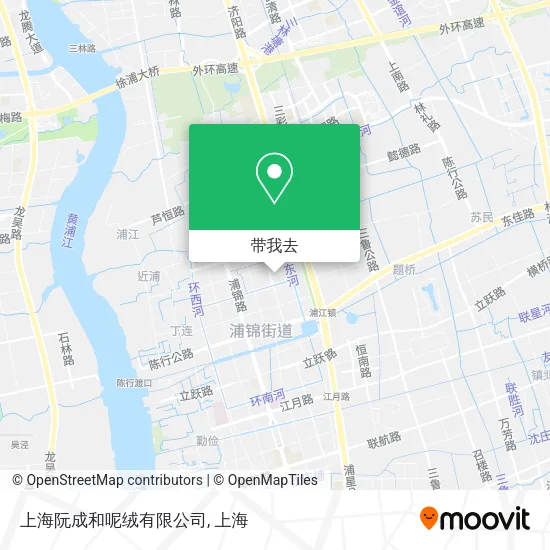 上海阮成和呢绒有限公司地图