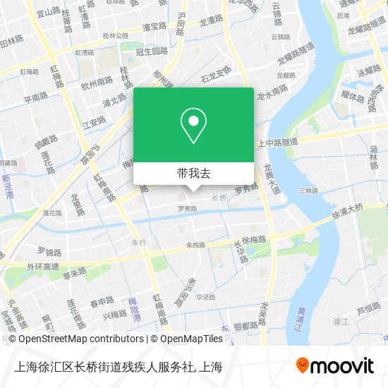 上海徐汇区长桥街道残疾人服务社地图