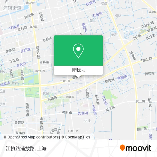 江协路浦放路地图