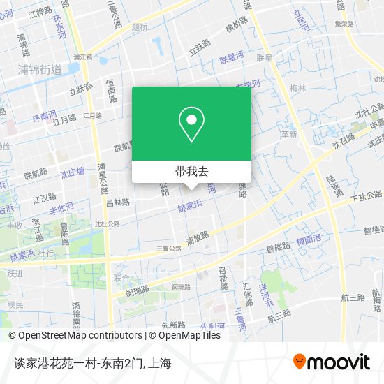 谈家港花苑一村-东南2门地图