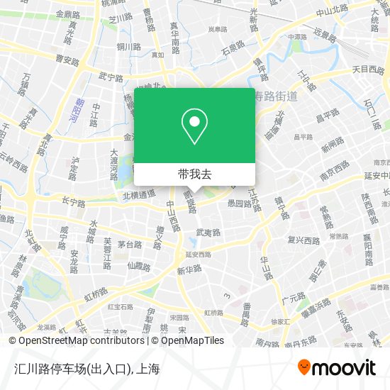 汇川路停车场(出入口)地图