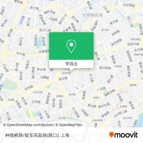 种德桥路/延安高架路(路口)地图