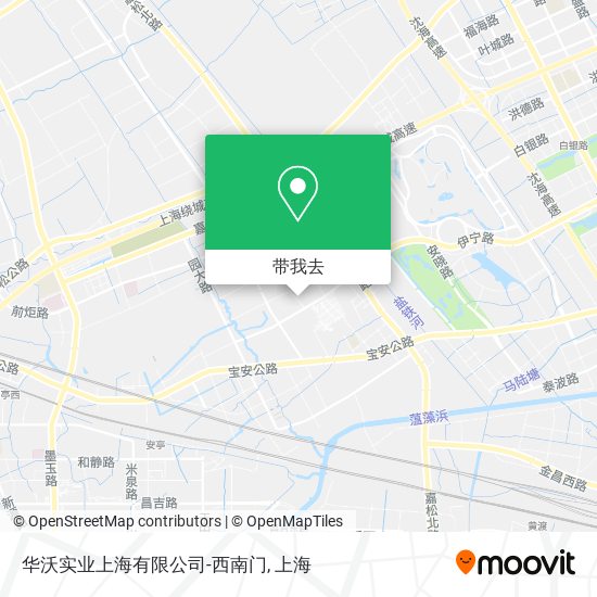 华沃实业上海有限公司-西南门地图