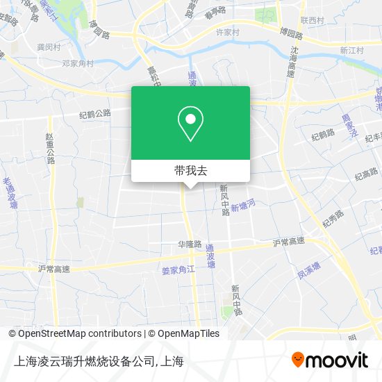 上海凌云瑞升燃烧设备公司地图