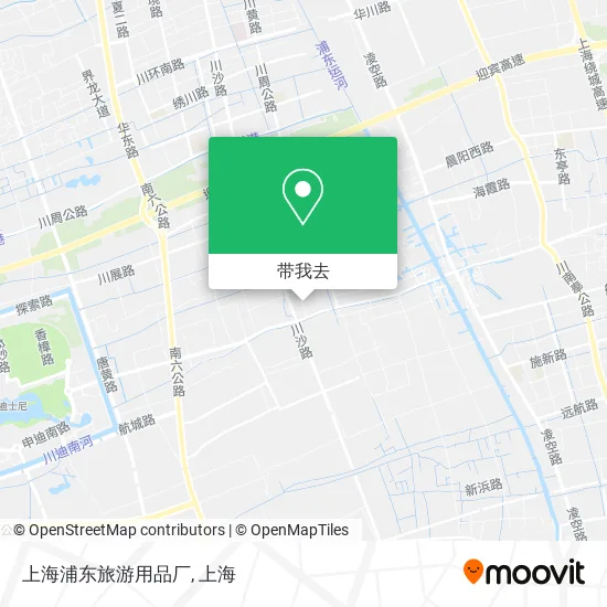 上海浦东旅游用品厂地图