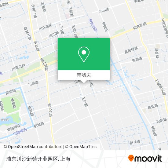 浦东川沙新镇开业园区地图