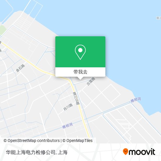 华能上海电力检修公司地图
