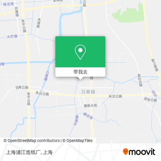 上海浦江造纸厂地图