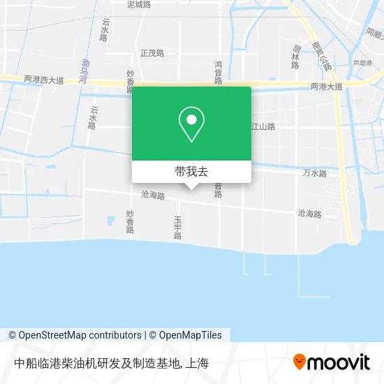 中船临港柴油机研发及制造基地地图