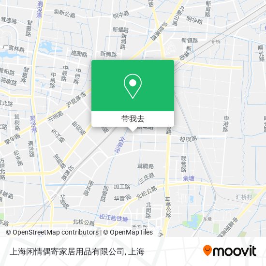 上海闲情偶寄家居用品有限公司地图