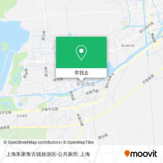 上海朱家角古镇旅游区-公共厕所地图