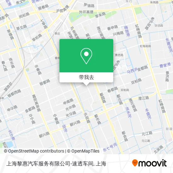 上海黎惠汽车服务有限公司-速透车间地图
