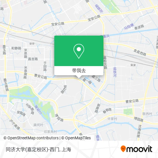 同济大学(嘉定校区)-西门地图