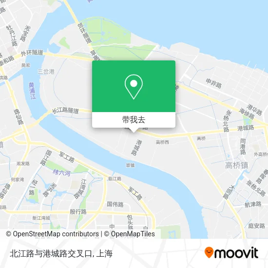 北江路与港城路交叉口地图