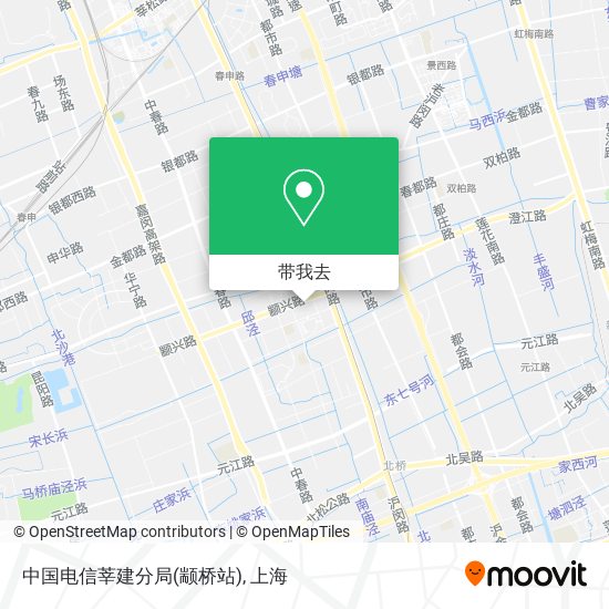 中国电信莘建分局(颛桥站)地图
