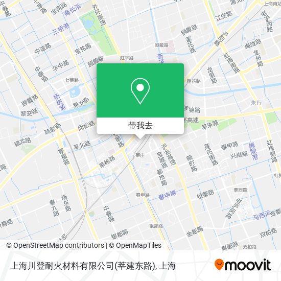 上海川登耐火材料有限公司(莘建东路)地图