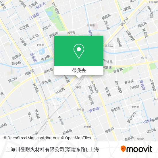 上海川登耐火材料有限公司(莘建东路)地图