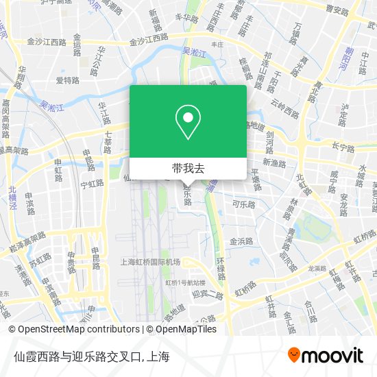 仙霞西路与迎乐路交叉口地图