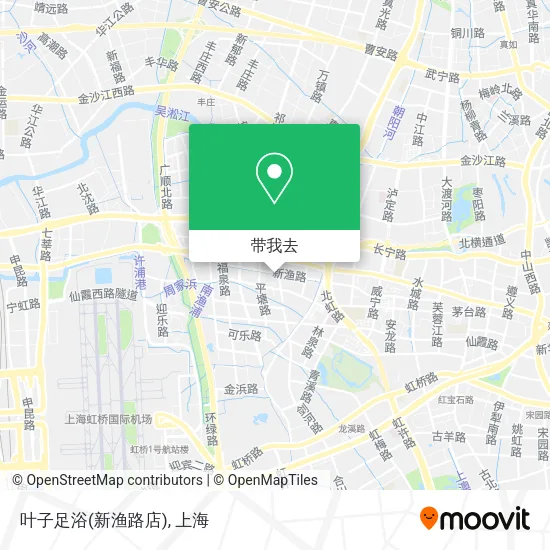 叶子足浴(新渔路店)地图