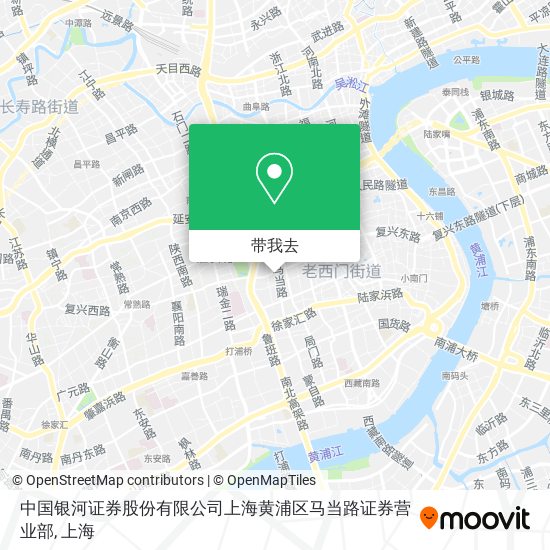 中国银河证券股份有限公司上海黄浦区马当路证券营业部地图