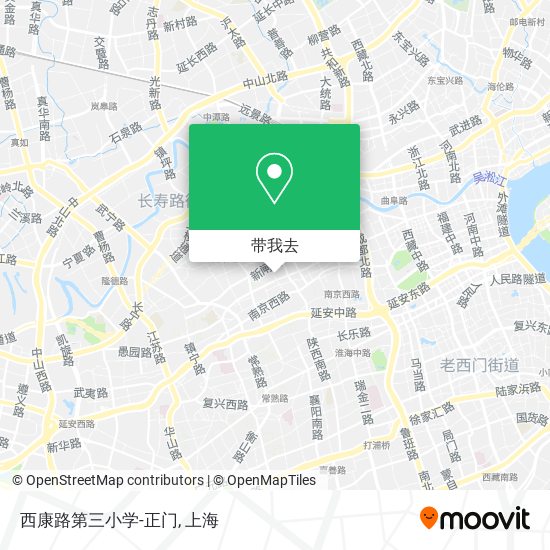 西康路第三小学-正门地图
