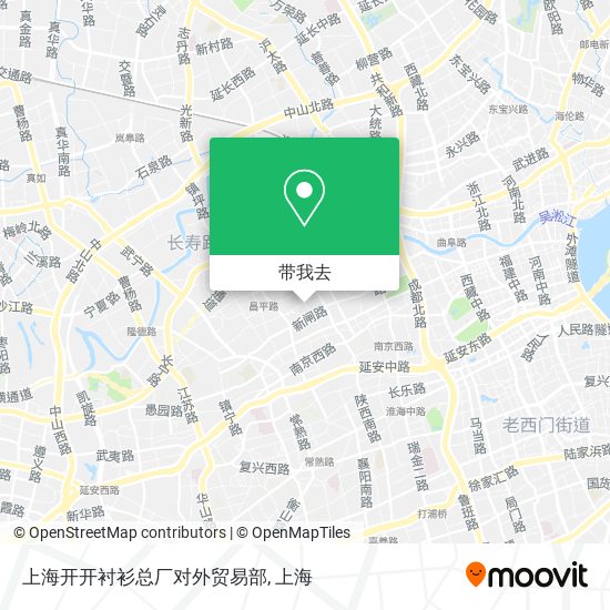 上海开开衬衫总厂对外贸易部地图