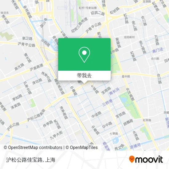沪松公路佳宝路地图