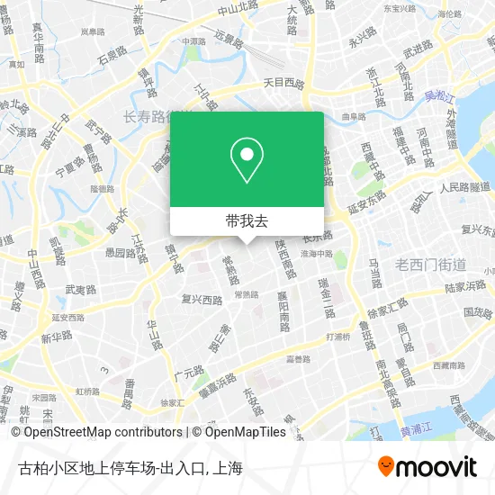 古柏小区地上停车场-出入口地图