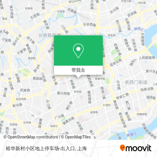 裕华新村小区地上停车场-出入口地图