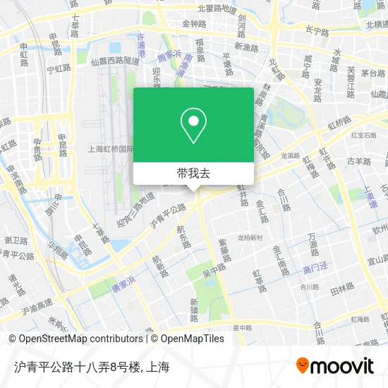 沪青平公路十八弄8号楼地图